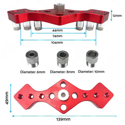 Drill Bit Vertical Pocket Hole Jig Dowel Drill Guide Self Centering Woodworking.