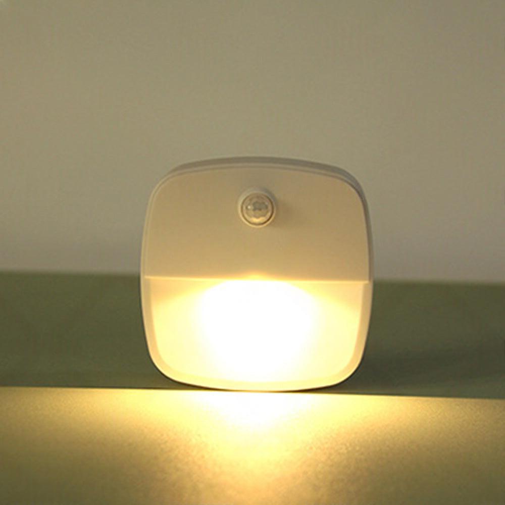 3 PCS Cordless Battery-Powered LED Night Light Motion Sensor Light-Warm White.