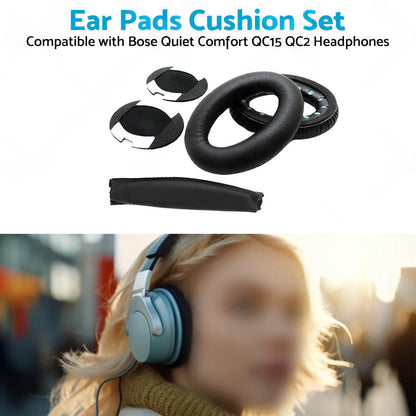 Ear Pads Headband Suitable for QuietComfort 2 QC2 QC15 QC25 Bose Earphones.
