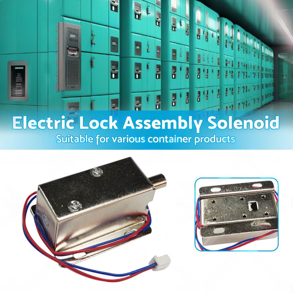 Round Electronic Solenoid Latch Lock 12V 0. 6A Electric Release Assembly Catch.