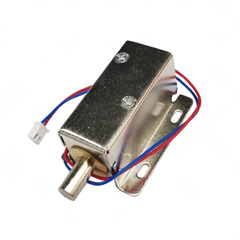 Round Electronic Solenoid Latch Lock 12V 0. 6A Electric Release Assembly Catch.