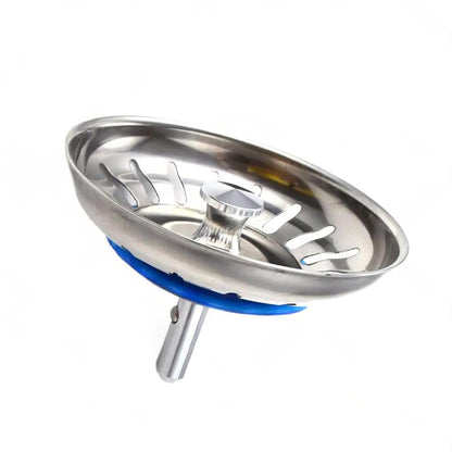 2PCS Kitchen Sink Strainer Plug Waste Drain Stopper Filter Stainless Steel.