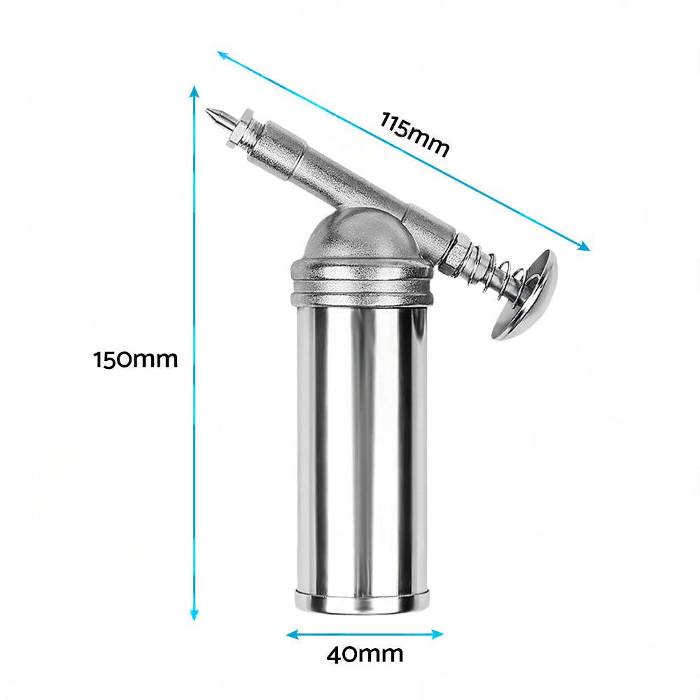 Metal Grease Gun For Chainsaw Chain Bar Sprocket Nose  and  Brushcutter Head Bearing.