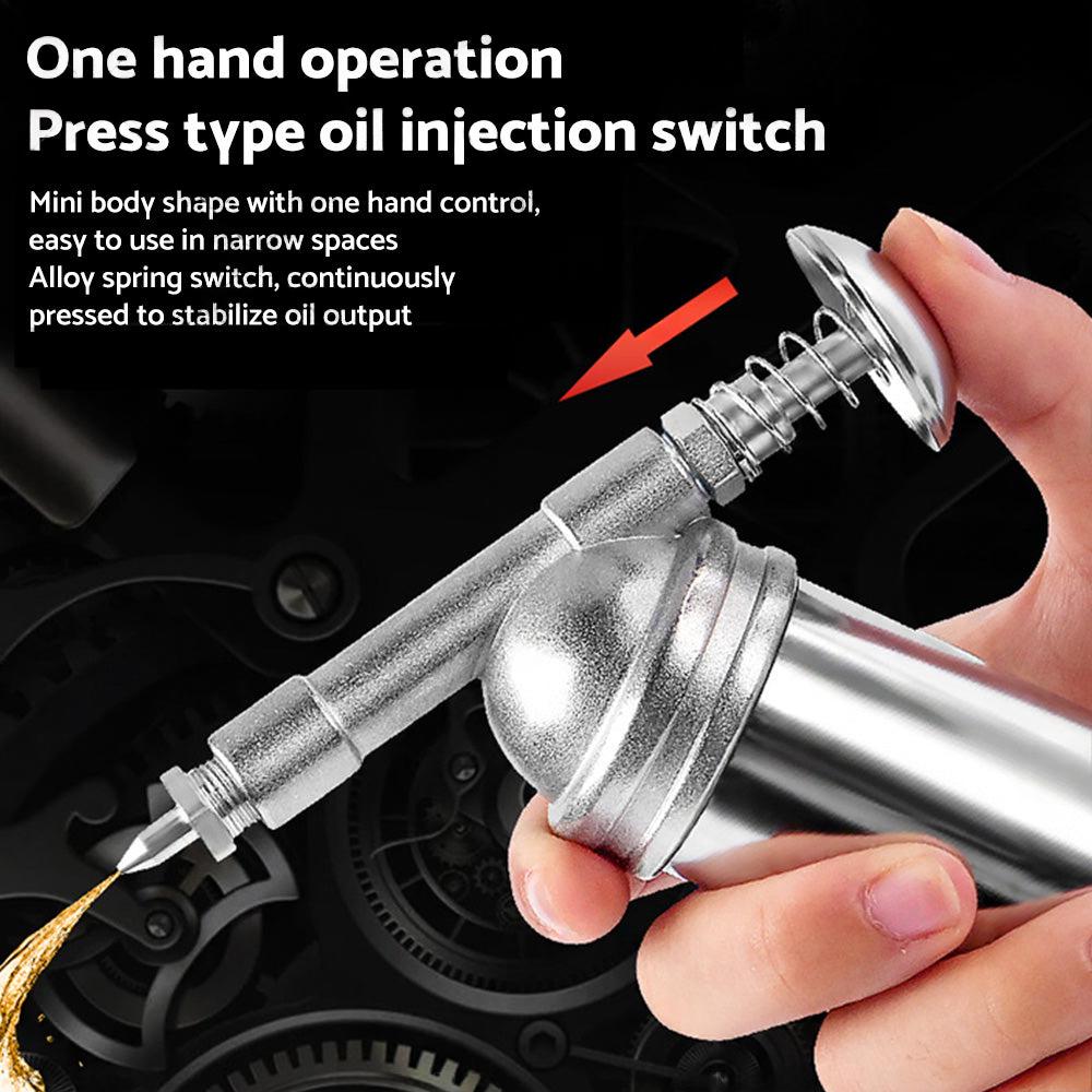 Metal Grease Gun For Chainsaw Chain Bar Sprocket Nose  and  Brushcutter Head Bearing.