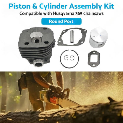 Suitable for Husqvarna 365 Chainsaw 48mm Piston  and  Cylinder Assembly Kit.
