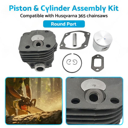 Suitable for Husqvarna 365 Chainsaw 48mm Piston  and  Cylinder Assembly Kit.