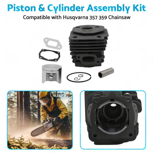 Piston  and  Cylinder Assembly Kit Suitable for Husqvarna 357 359 Chainsaw 47mm.