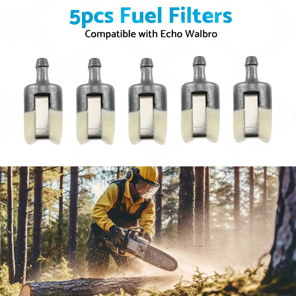 5PCS Fuel Filter Suitable for Homelite Echo Husqvarna Stihl Pouland Chainsaw.