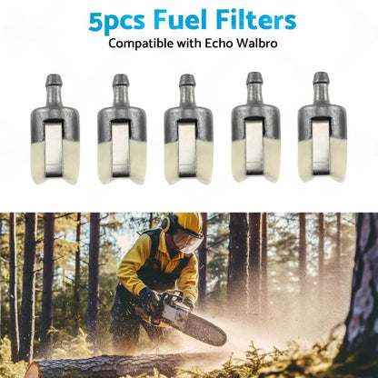 5PCS Fuel Filter Suitable for Homelite Echo Husqvarna Stihl Pouland Chainsaw.