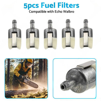 5PCS Fuel Filter Suitable for Homelite Echo Husqvarna Stihl Pouland Chainsaw.