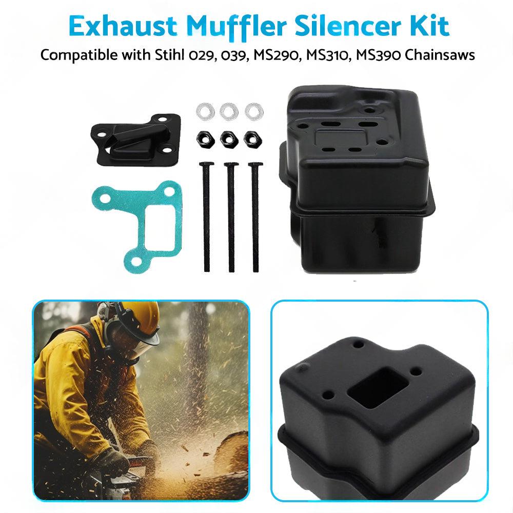 Exhaust Muffler Silencer Suitable For Stihl MS290 MS310 MS390 029 039 Chainsaw.