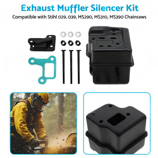 Exhaust Muffler Silencer Suitable For Stihl MS290 MS310 MS390 029 039 Chainsaw.