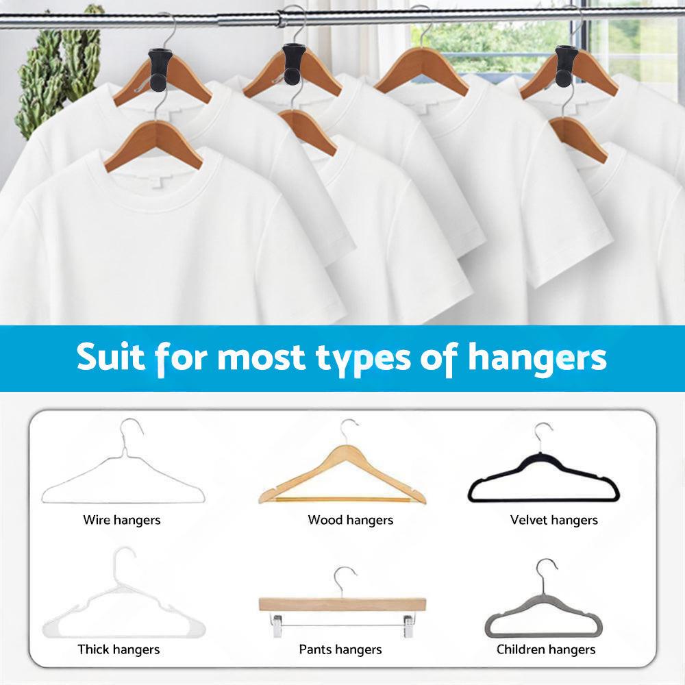 30PCS Closet Clothes Hanger Connector Hook Closet Space Organizer Space Saving.