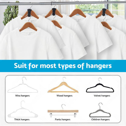 30PCS Closet Clothes Hanger Connector Hook Closet Space Organizer Space Saving.