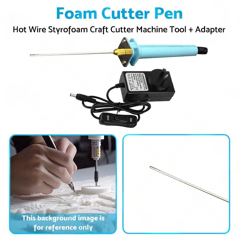 Foam Cutting Pen Hot Wire Styrofoam Craft Cutter Machine Tool  Adapter AU.
