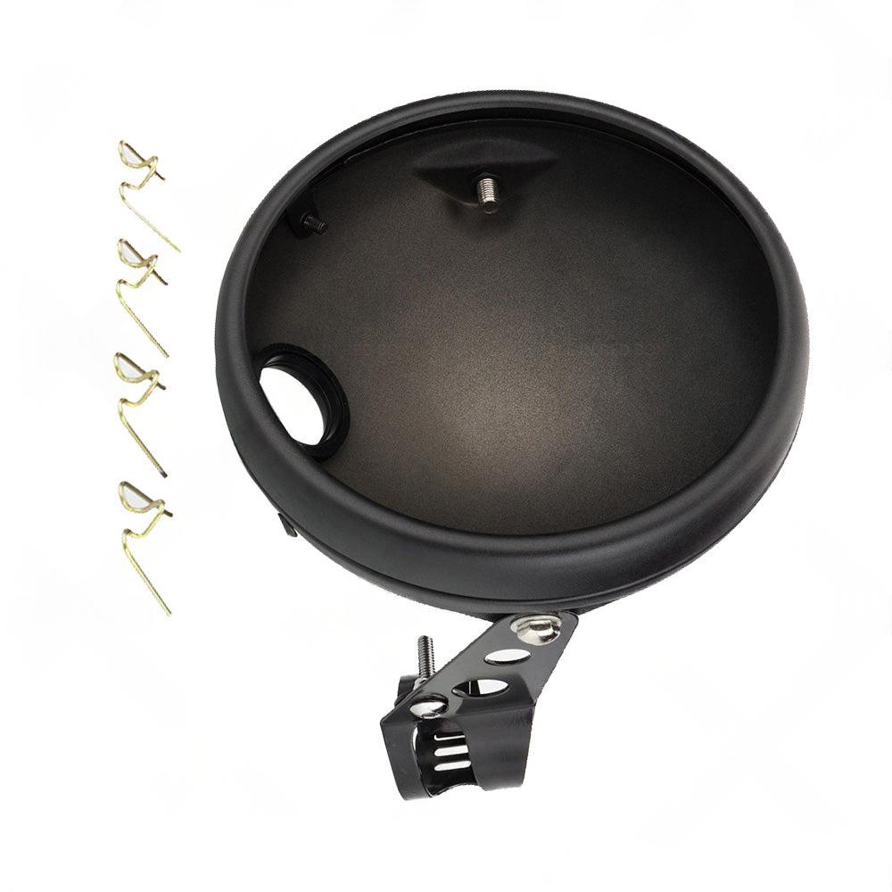 7inch Inch Motorcycle Head Light Bulb Bucket Housing Bracket Suitable For Harley.