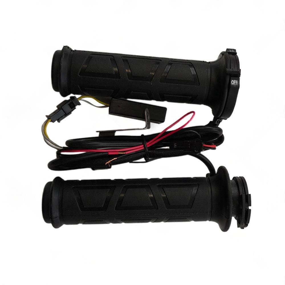 12v Motorcycle Heated Hand Rubber Grips 22mm 7 8'' Handlebar Grip Adjustable Hot.