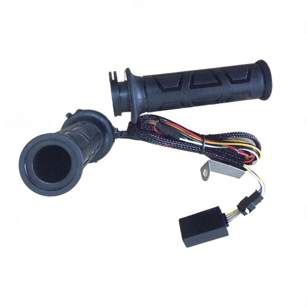 12v Motorcycle Heated Hand Rubber Grips 22mm 7 8'' Handlebar Grip Adjustable Hot.