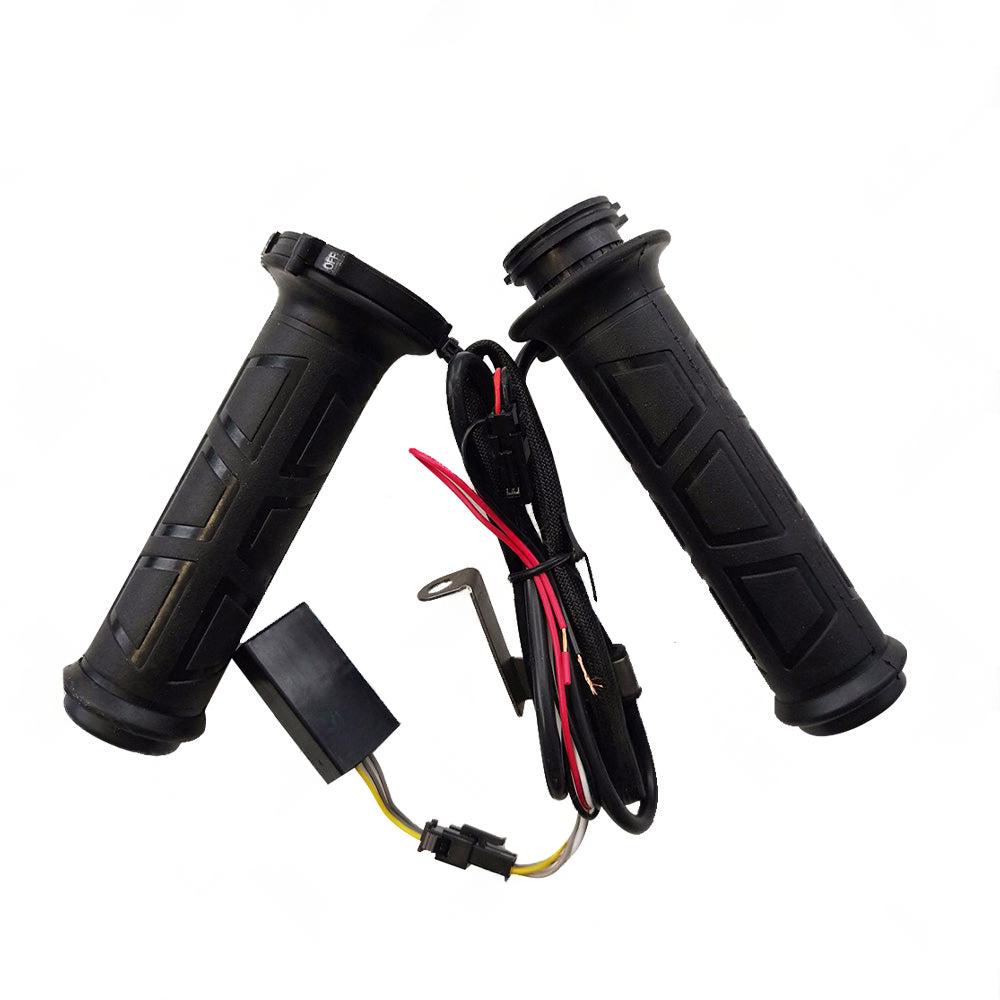 12v Motorcycle Heated Hand Rubber Grips 22mm 7 8'' Handlebar Grip Adjustable Hot.