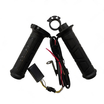 12v Motorcycle Heated Hand Rubber Grips 22mm 7 8'' Handlebar Grip Adjustable Hot.