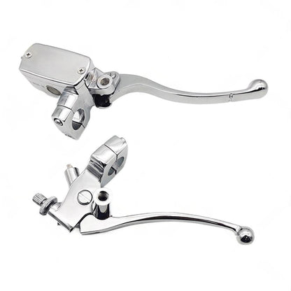 1inch Chrome Motorcycle Handlebar Hydraulic Brake Master Cylinder  and  Clutch Lever.
