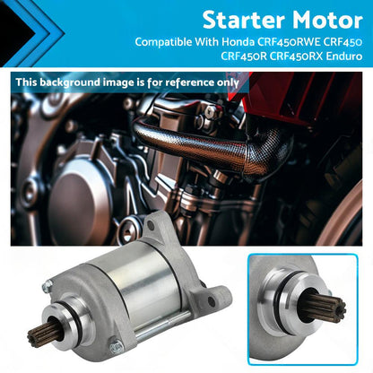 Starter Motor Suitable For Honda CRF450RWE CRF450 CRF450R 450RX Enduro 2019-2022.