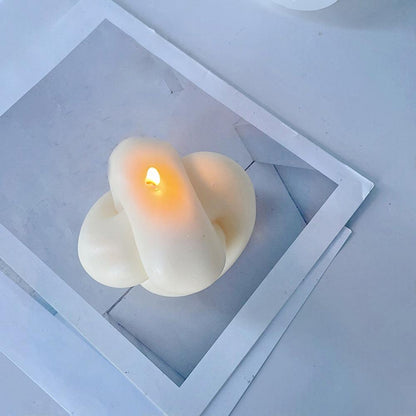 Large Spiral Knot Candle Mold Silicone for Gypsum Aromatherapy Rope Ball Twisted.