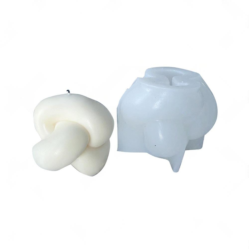 Large Spiral Knot Candle Mold Silicone for Gypsum Aromatherapy Rope Ball Twisted.