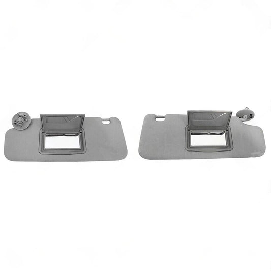 Sun Visor Pair Left & Right Suitable For Holden Barina TM 2011-2018 Grey.