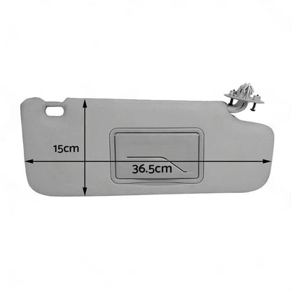 Sun Visor Pair Left & Right Suitable For Holden Barina TM 2011-2018 Grey.