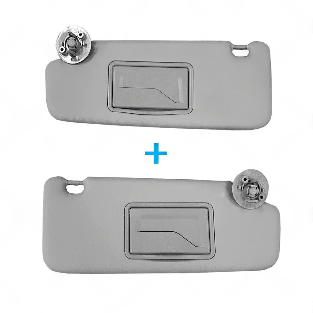 Sun Visor Pair Left & Right Suitable For Holden Barina TM 2011-2018 Grey.