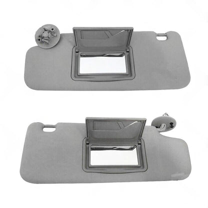 Sun Visor Pair Left & Right Suitable For Holden Barina TM 2011-2018 Grey.