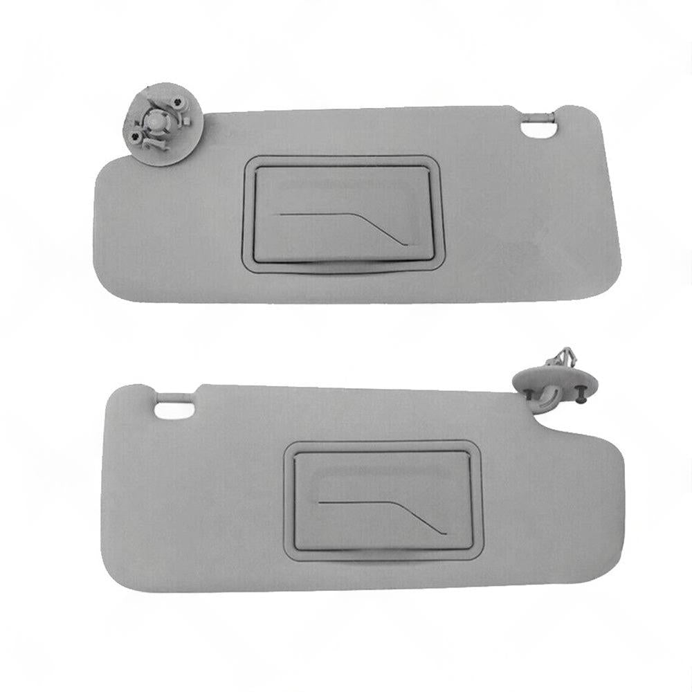 Sun Visor Pair Left & Right Suitable For Holden Barina TM 2011-2018 Grey.