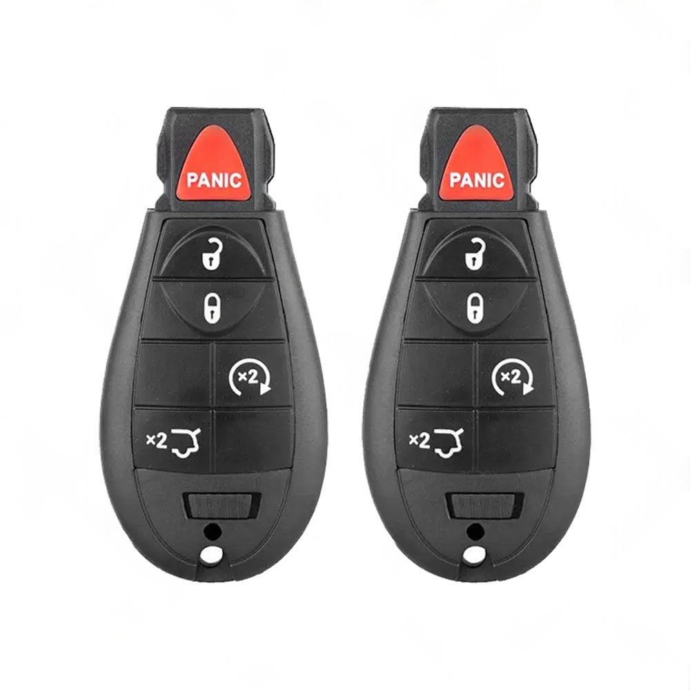 2x Keyless Remote Key Fob Shell Suitable For Jeep Grand Cherokee 2008-2012.
