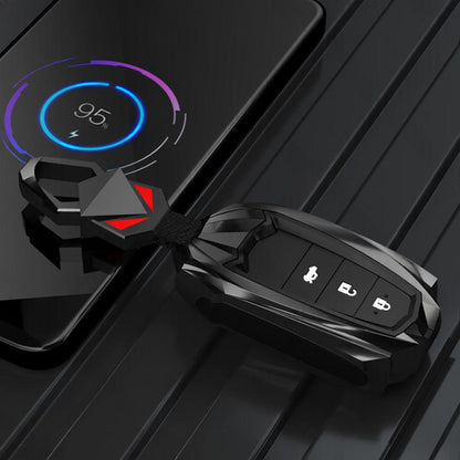 Car Key Cover Silicone Alloy Key Case Protection Suitable for Toyota Vios Yaris.