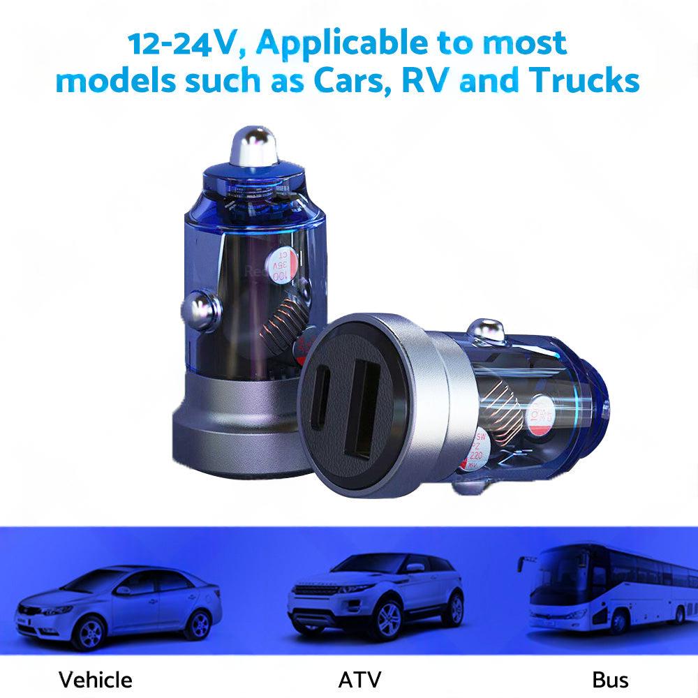 USB C Car Charger Adapter 54W Car Charger Fast Charging Fast USB PD30W QC3. 0.