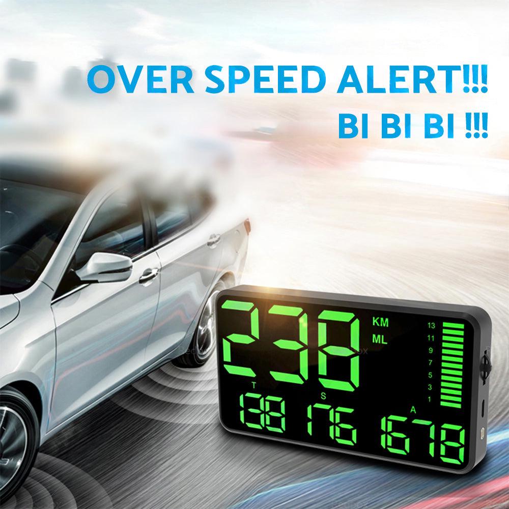 5.5'' Speedometer Odometer Display MPH KMH With Over Speeding Alarm Suitable For Universal Vehicles.