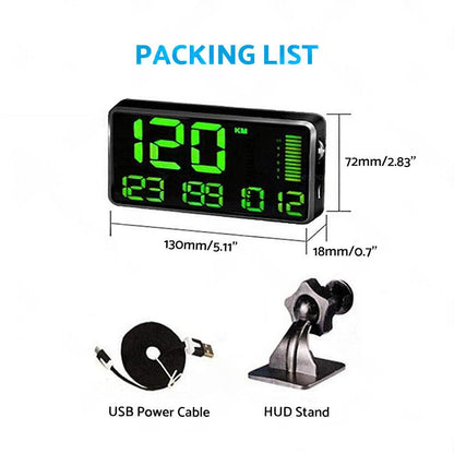 5.5'' Speedometer Odometer Display MPH KMH With Over Speeding Alarm Suitable For Universal Vehicles.