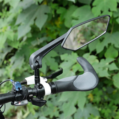 Bicycle Handlebar Rearview Mirrors Rectangle Back Mirror Suitable For Bike & Cycle.