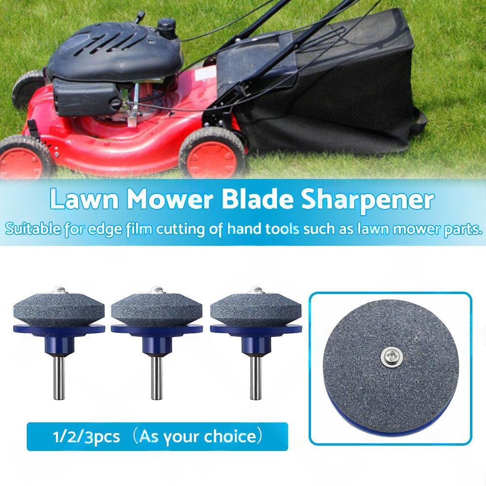 Lawn Mower Blade Sharpener Rotary Stone Grindstone Sharpening Drill Tool.