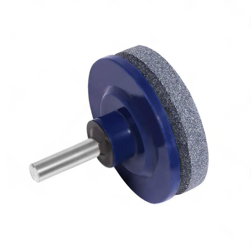 Lawn Mower Blade Sharpener Rotary Stone Grindstone Sharpening Drill Tool.