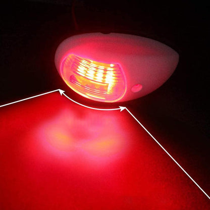 Pair Red  and  Green 8LED Navigation Lights Marine Bow Light Lamp for Boat Pontoon.