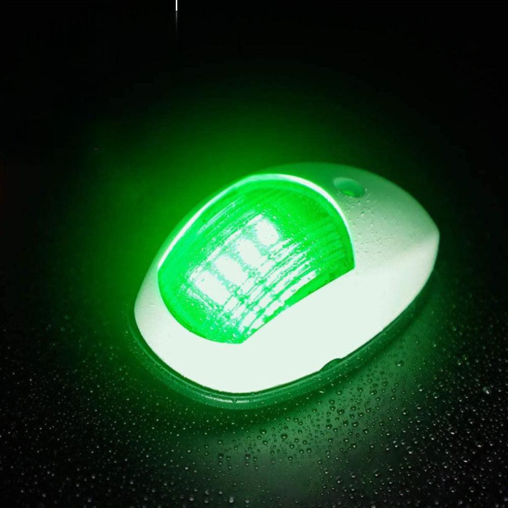 Pair Red  and  Green 8LED Navigation Lights Marine Bow Light Lamp for Boat Pontoon.