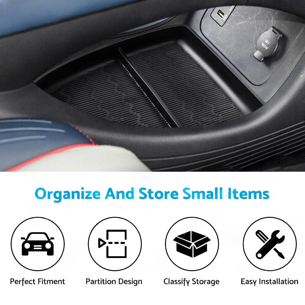 Center Console Organizer Tray Storage Box TPE Interior Suitable For BYD Atto 3.