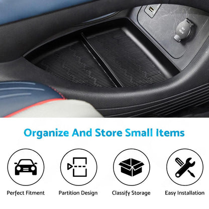 Center Console Organizer Tray Storage Box TPE Interior Suitable For BYD Atto 3.