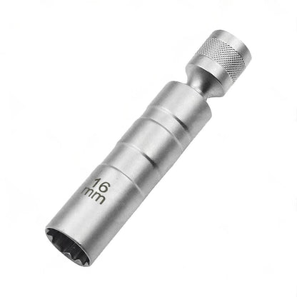 14/16mm Thin Wall Magnetic Swivel Spark Plug Socket 12 Point Removal Tool Suitable For Automotive Engine Maintenance.