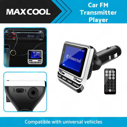 Handsfree Wireless Bluetooth-compatible Car FM Transmitter MP3 Player USB Charge.