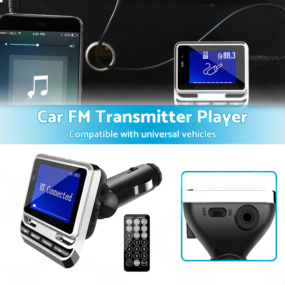 Handsfree Wireless Bluetooth-compatible Car FM Transmitter MP3 Player USB Charge.
