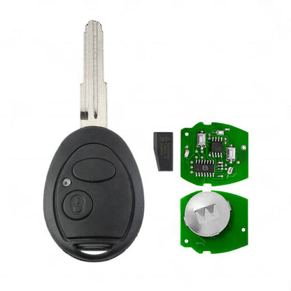 2 Button Remote Key Fob 433MHz ID73 Suitable For Land Rover Discovery 2 99-04.