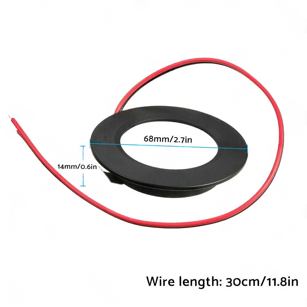4/6x 12V Dimmable Spot Lights Suitable For Caravan & Boat Black Downlight Warm White AU.